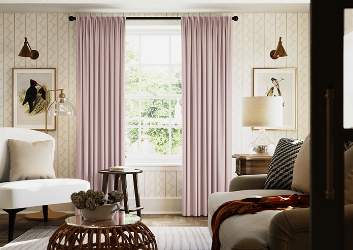 Menton, Dusted Pink - Made to Measure Curtains - Image 3